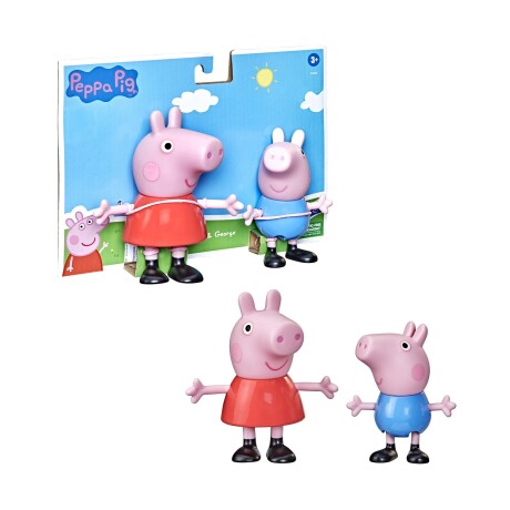 Set figuras de Peppa Pig 12,5 cm y George 10cm Hasbro Set figuras de Peppa Pig 12,5 cm y George 10cm Hasbro