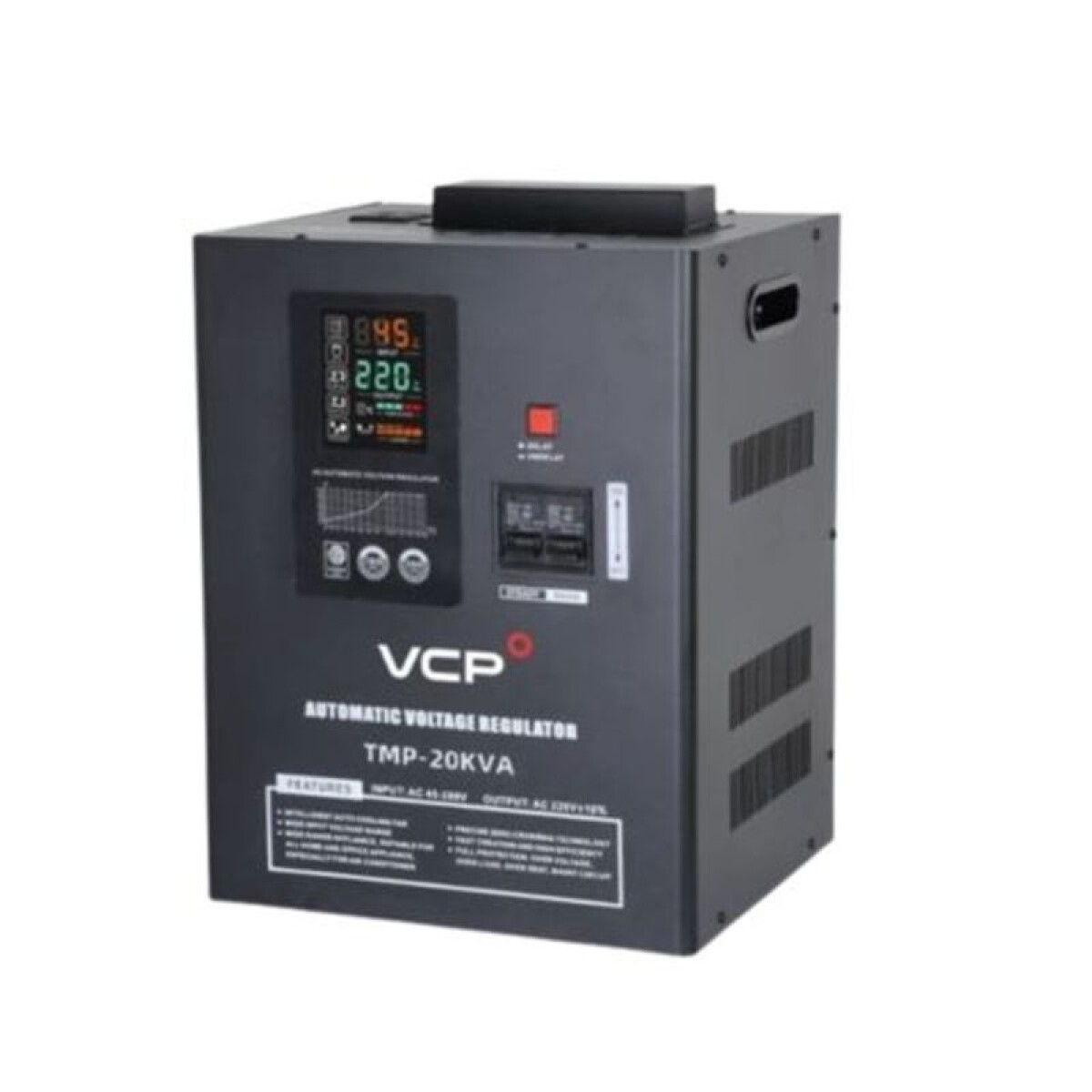 ESTABILIZADOR MONOFASICO 20KVA IN 100- 260V, 220V±10% OUTPUT 