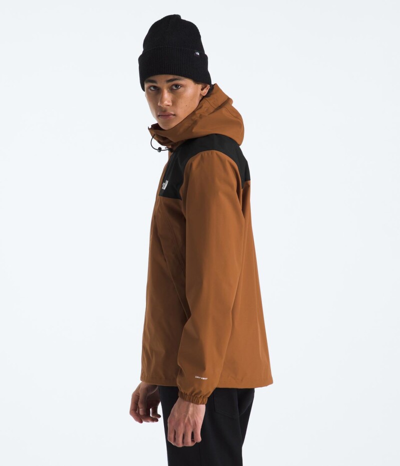Campera Impermeable Antora hombre Burnt Umber/tnf Black