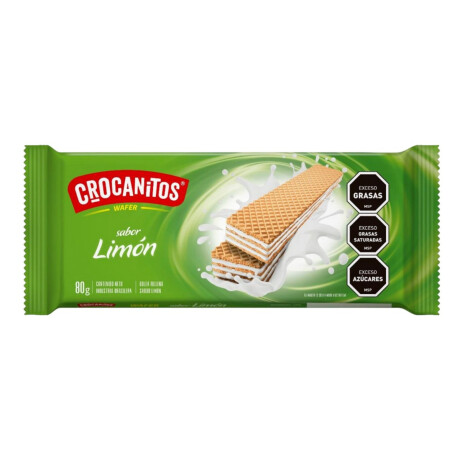 Waffler relleno Crocanitos 80g Limon Waffler relleno Crocanitos 80g Limon