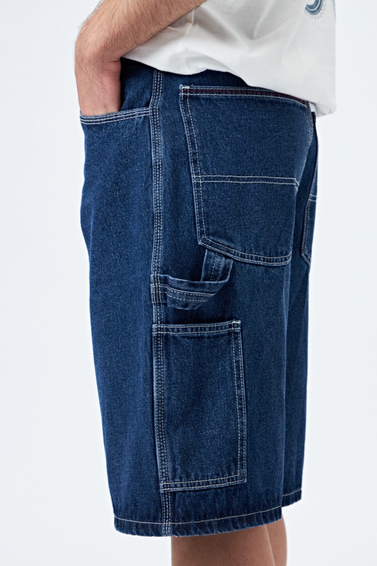 BERMUDA DETALLE Azul Oscuro