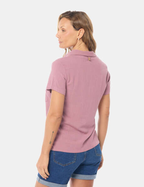 CAMISA DE LINO LISA Rosado