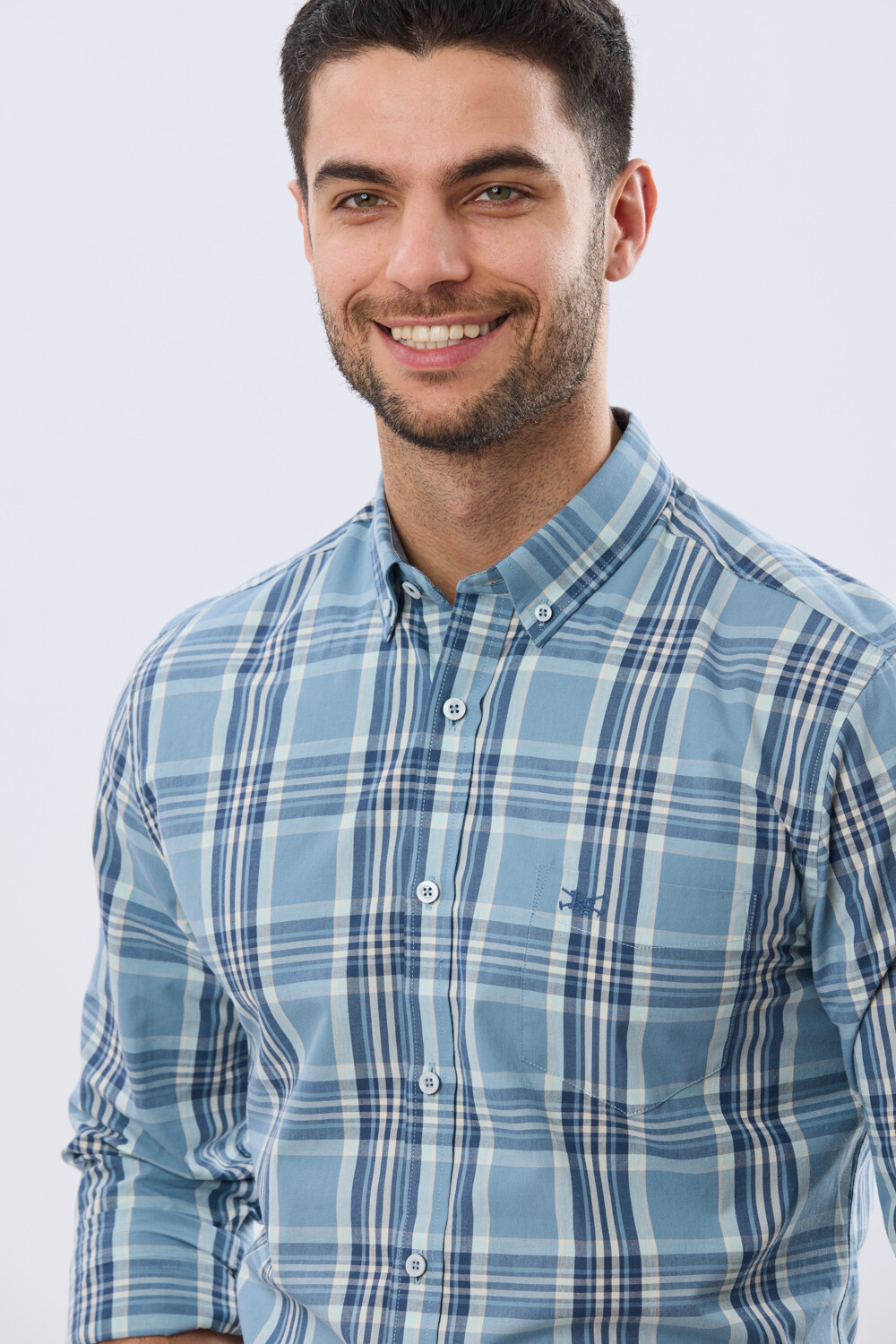 CAMISA CUADROS Piedra