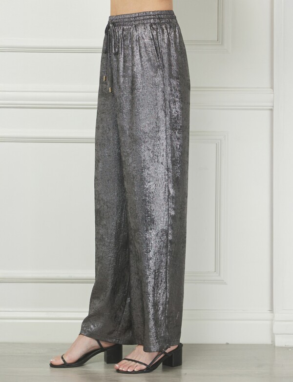 Pantalon Brillo PLATEADO