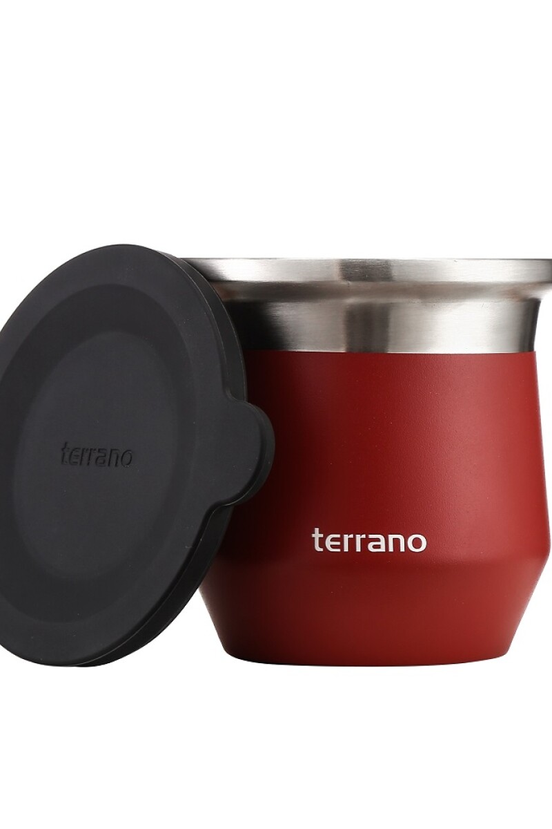 MATE TERRANO ACERO FLAP ROJO