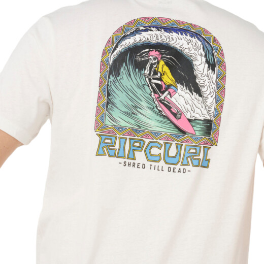 Remera Rip Curl Shredding - Blanco Remera Rip Curl Shredding - Blanco