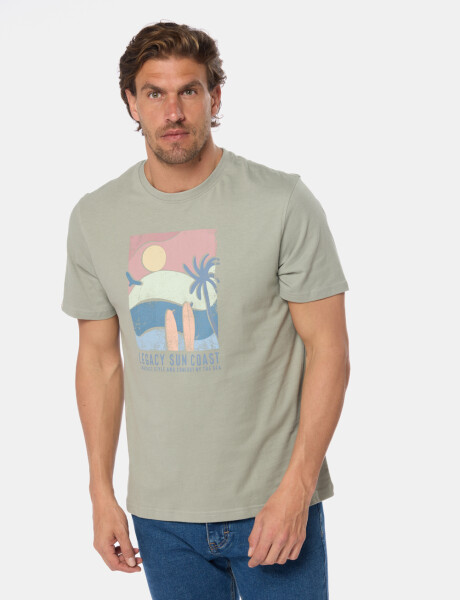 REMERA ESTAMPADA Verde