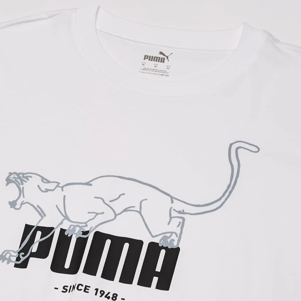 GRAPHICS ANIMAL TEE - PUMA BLANCO