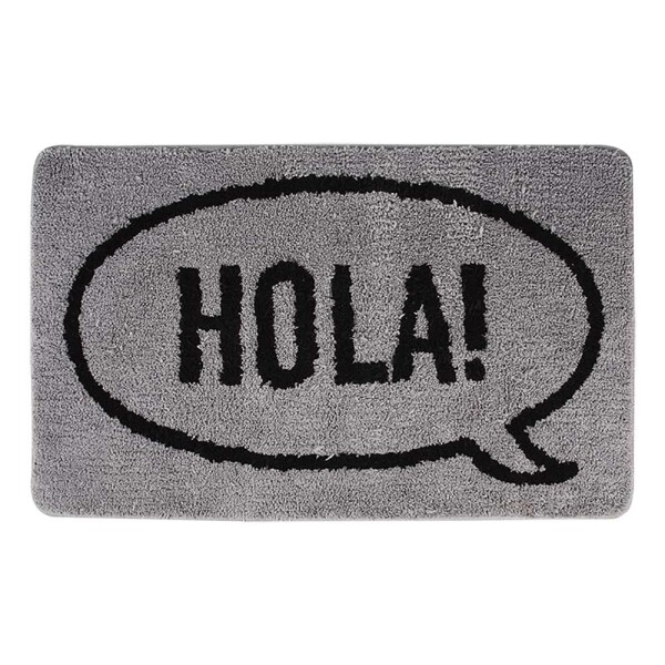 ALFOMBRA HOLA 40x60.5 CM. GRIS