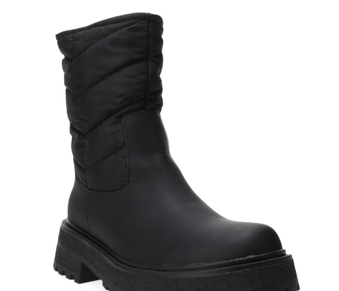 Bota OKLO Capitoneada Con Tela Impermeable MissCarol - Black ...