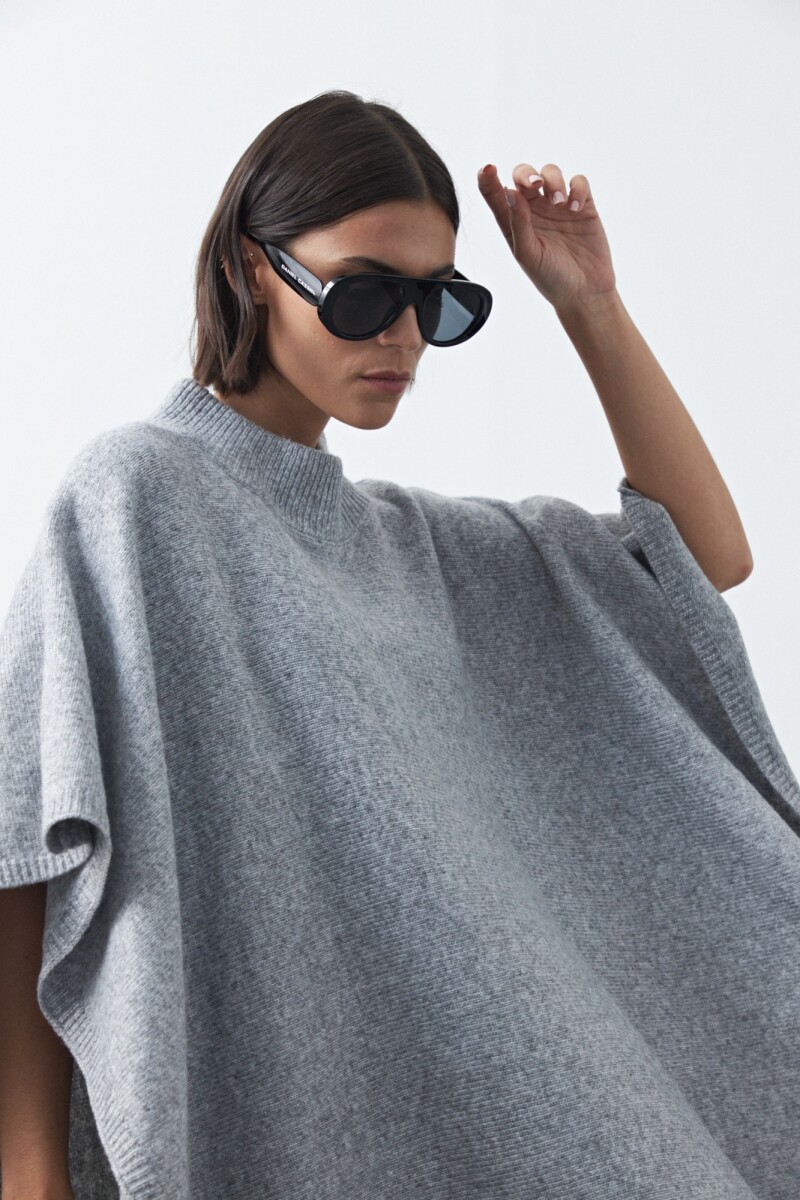 PONCHO DORIEL Gris Melange