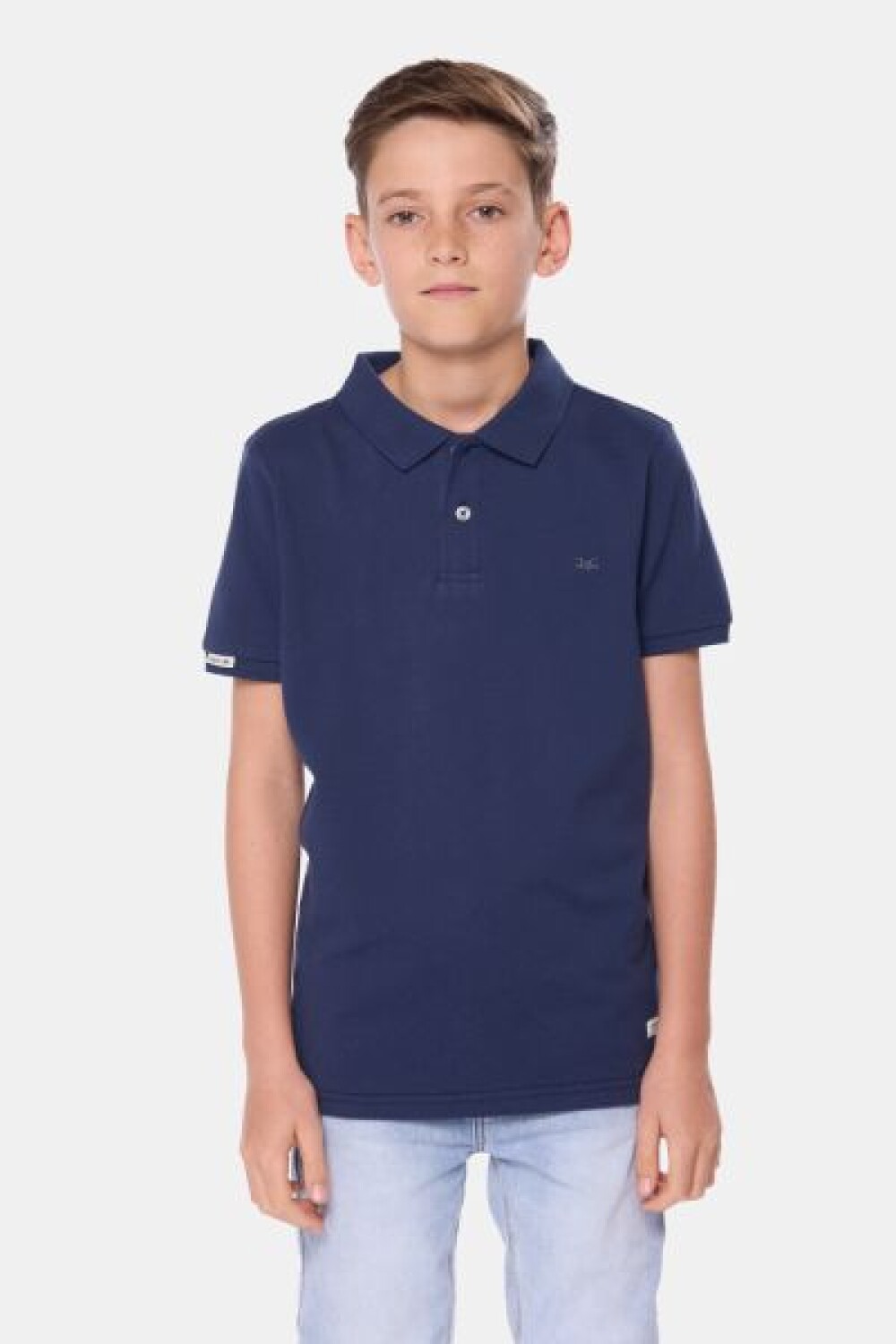 REMERA POLO PIQUE LISA Azul