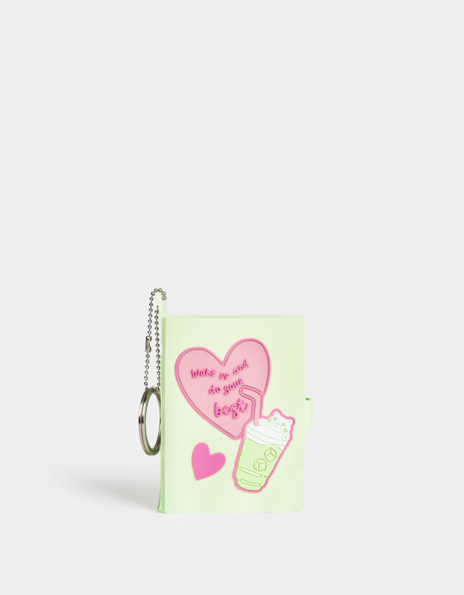 Llavero Y Charm Libreta "matcha Girly" 