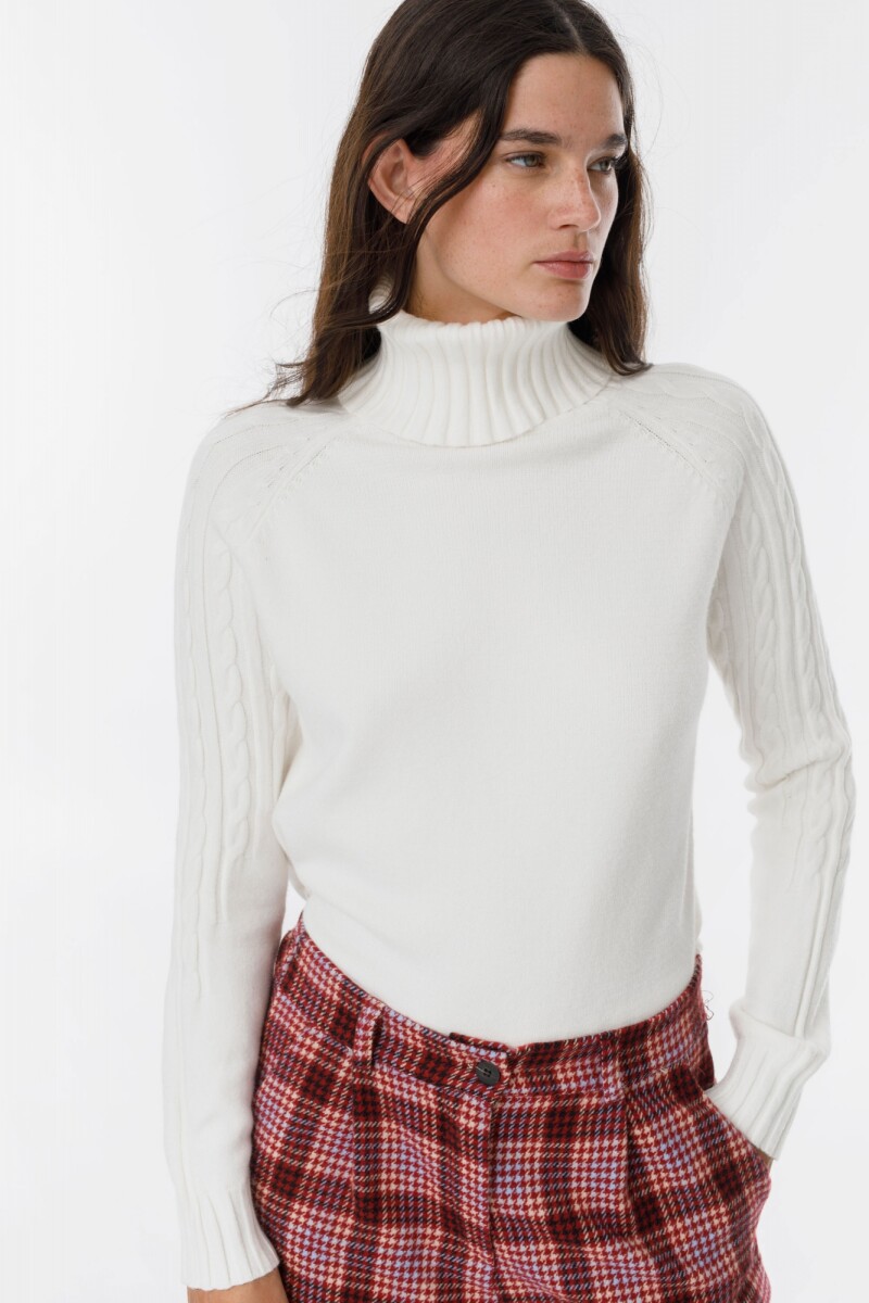 Sweater Espiga Blanco