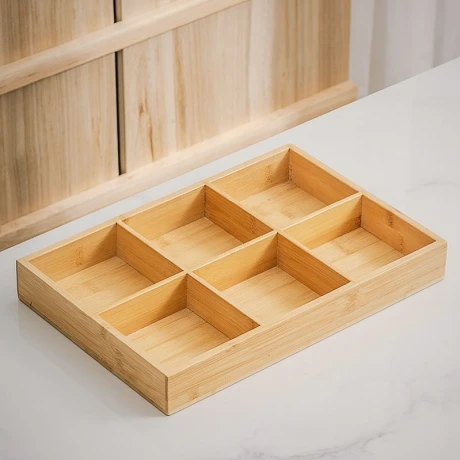 Caja Porta Te Bambu 6 Divisiones Largo 34cm x Ancho 23cm x Alto 5cm Caja Porta Te Bambu 6 Divisiones Largo 34cm x Ancho 23cm x Alto 5cm