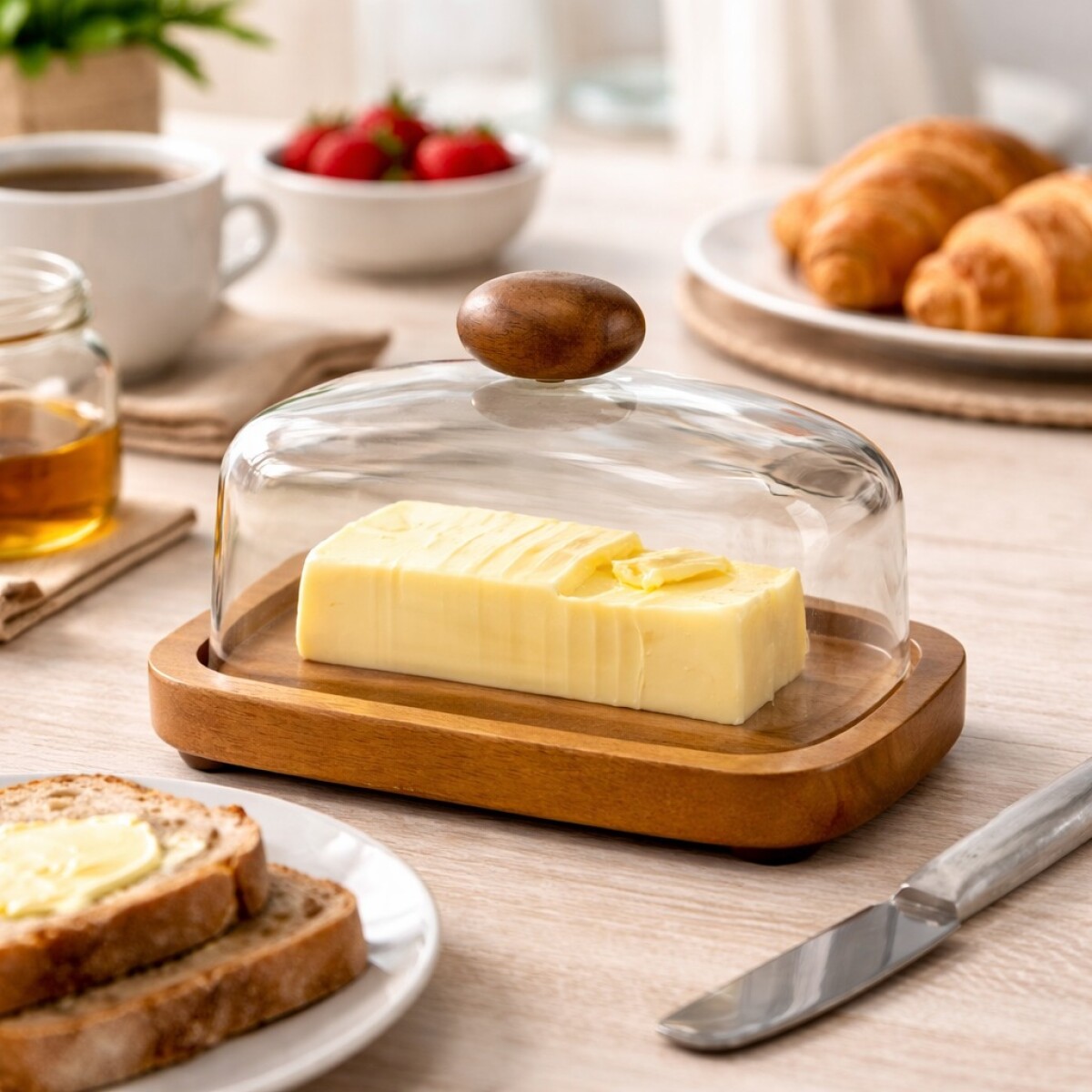 Mantequera con Tapa en Acrílico Billi 