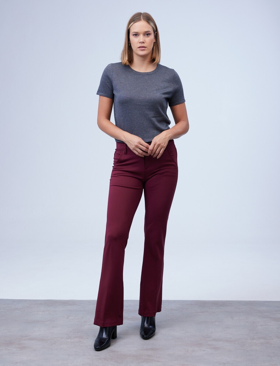 Pantalon Goddess Wide - Bordeaux 
