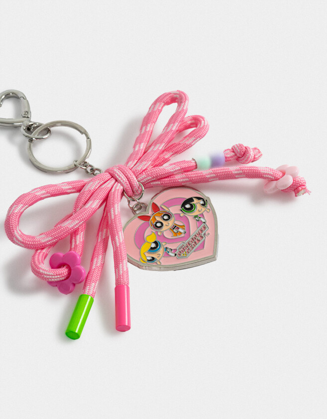 Llavero Llavero Y Charm De Moño "chicas Superpoderosas" - Combinacion Multicolor