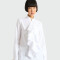 BALMAIN - SHIRT RUFFLED POPLIN Blanco