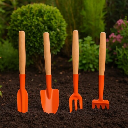 KIT PARA JARDIN 4 PIEZAS TRAMONTINA NARANJA