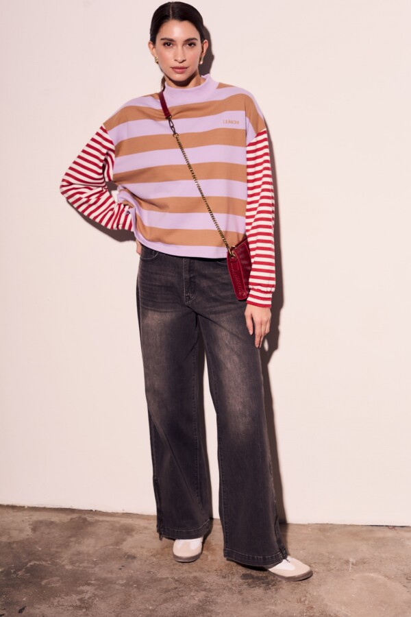 Sweater Rayado Combinado Multi