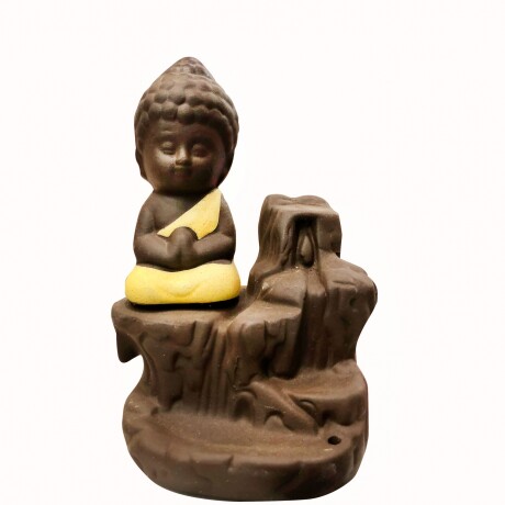 Fuente De Humo Buda - Sentado Amarillo
