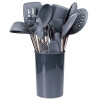 Set MENAGE -14 Utensilios de Cocina Gris en Contenedor -8874 Sin color