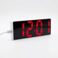 Reloj Digital Led A Pilas o USB Con Calendario y temperatura Rojo