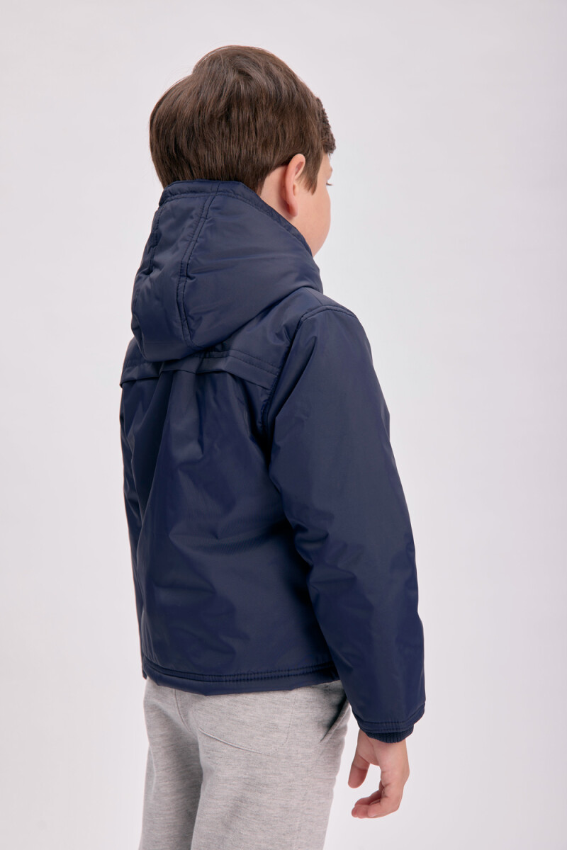 Campera nylon Azul Marino