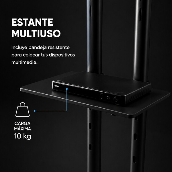 Soporte Movil Para Tv Con Ruedas De Pie Monitor 32 A 65 Soporte Movil Para Tv Con Ruedas De Pie Monitor 32 A 65