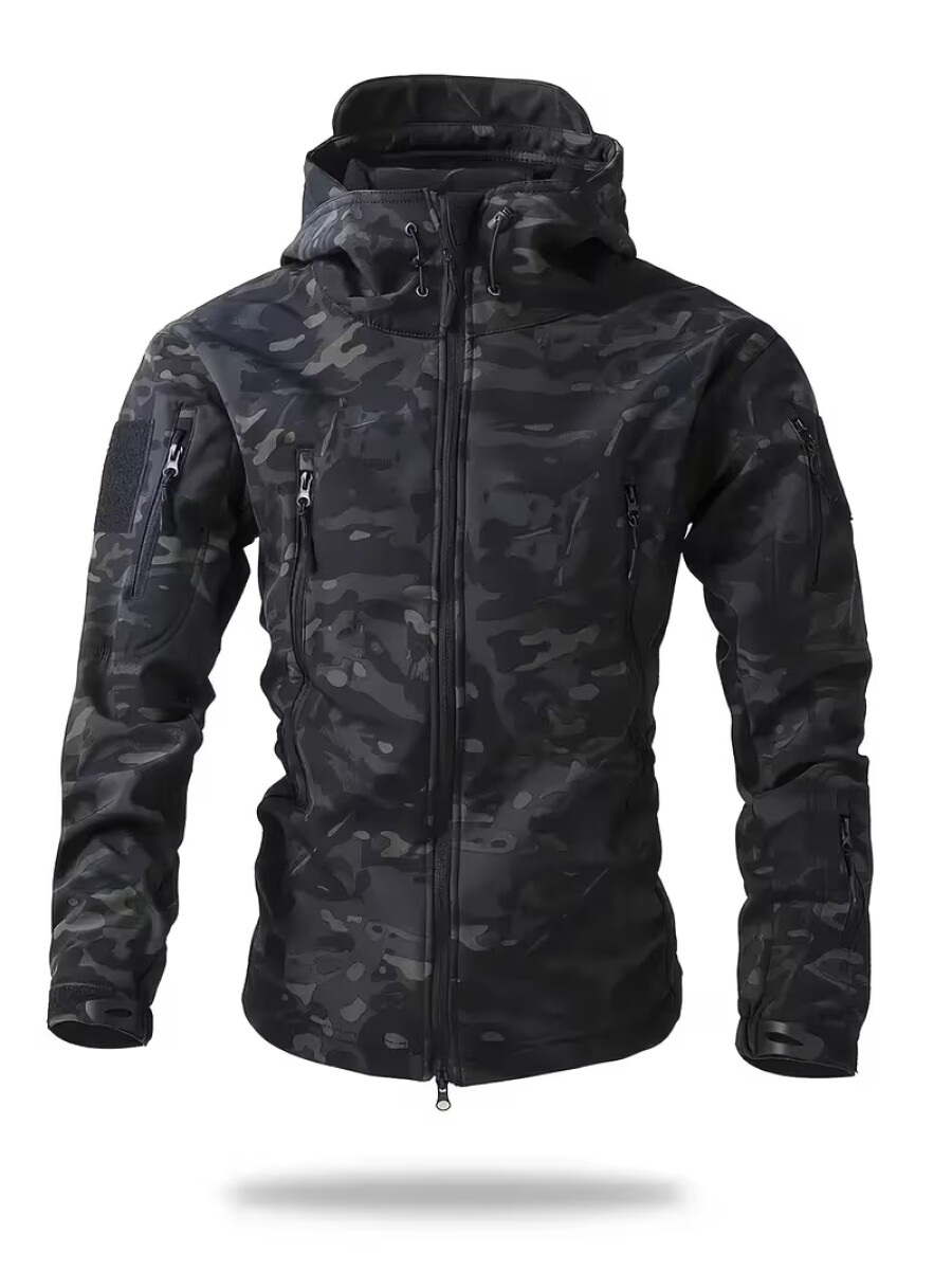 CAMPERA TACTICA NEOPRENO NEGRO CAMO ORS-336 