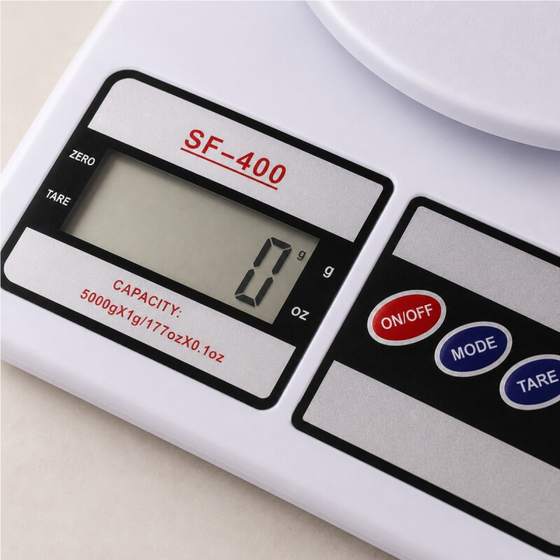 Balanza de cocina digital en plástico BLANCO