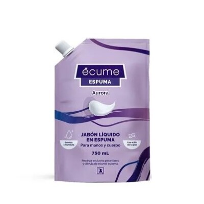 Jabón Ecume Espuma Doypack Aurora 750 Ml. Jabón Ecume Espuma Doypack Aurora 750 Ml.