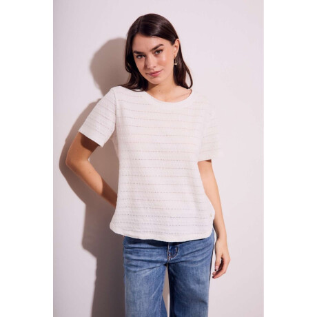Remera Manga Corta Texturada Algodn Nacar