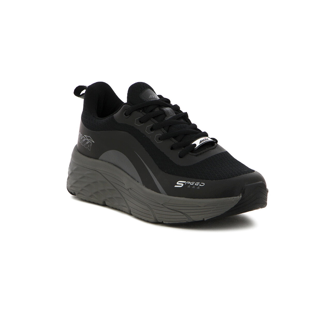 Avia Zapatillas Acordonadas Para Hombre BLACK/ DK GREY - Negro-Gris Oscuro 
