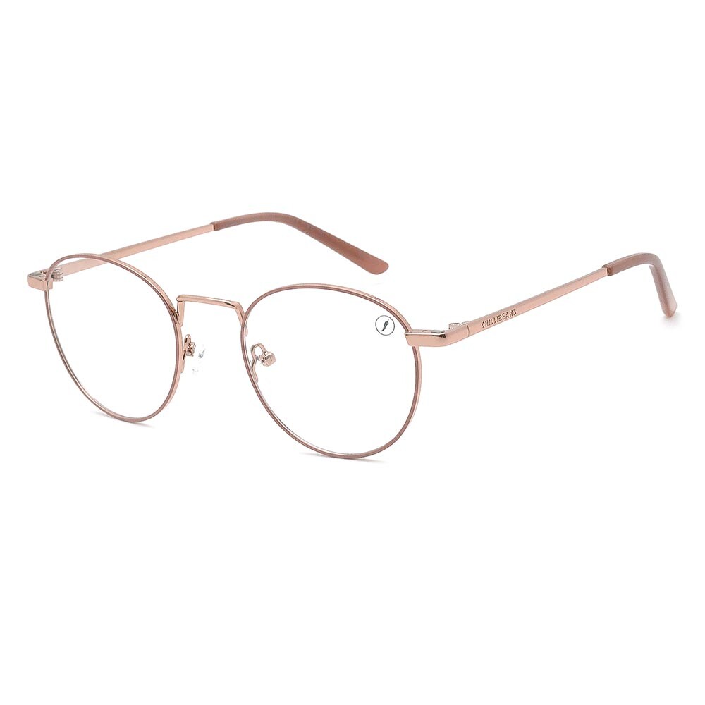 Lentes 2 En 1 Chilli Beans Redondo Hombre Gradiente Marón/Rose