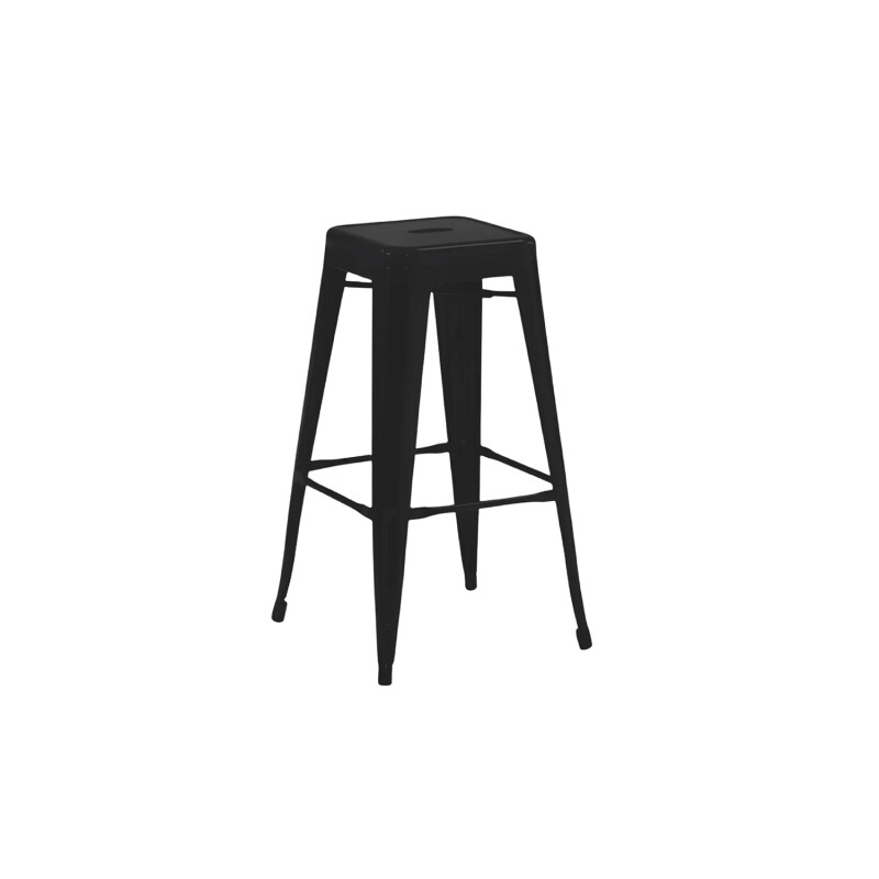 Taburete Tolix Hogar Pub Muebles Negro
