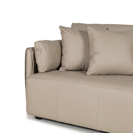 Sofa Torino - Cuero Básico - 3 cuerpos 1011 (Granizo)