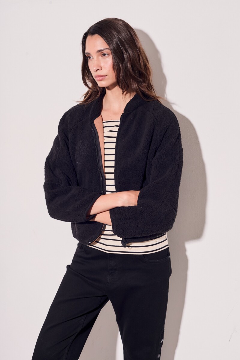 Campera Reversible Negro