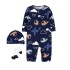 Enterito Carters Con medias y gorro - Primer Muda NB Aviones Azul