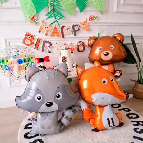 Set Globos N9 Animalitos Metalico X10 Pcs + Cinta Set Globos N9 Animalitos Metalico X10 Pcs + Cinta