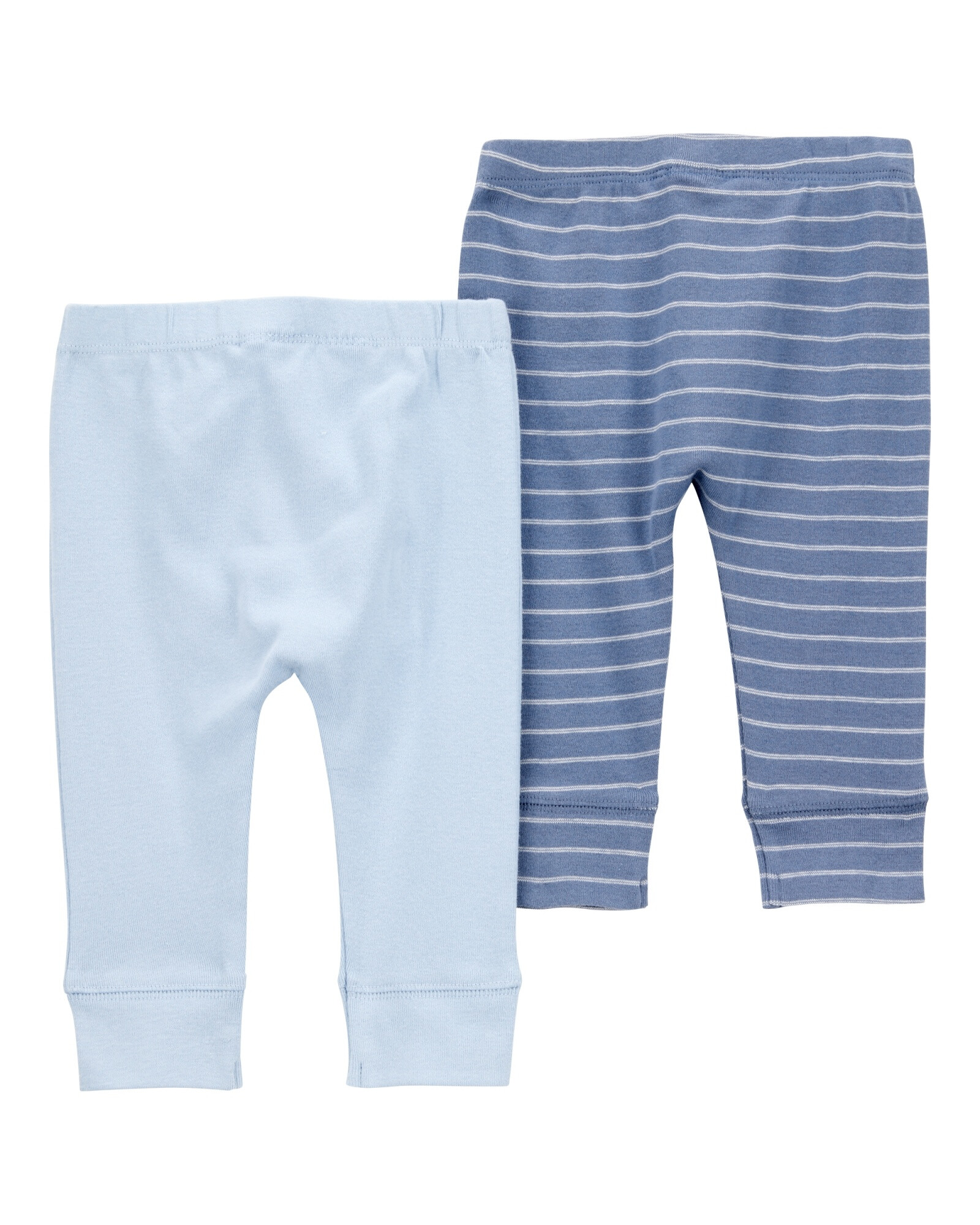 Pack dos pantalones de algodón, azules Sin color