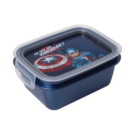 Lunchera infantil c/división 630ml Capitan America