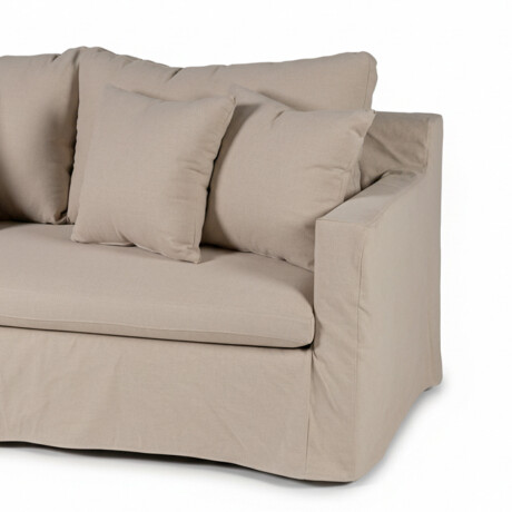 Sofá Summer con Funda - Tela Rústica - 2,5 cuerpos TD5263-1636 (Capuccino)