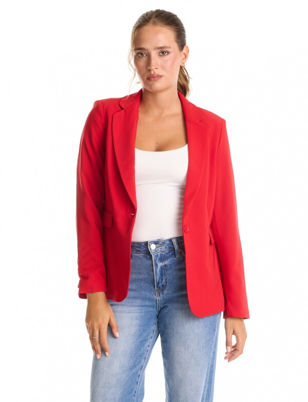 Blazer Sastrero Slim ROJO