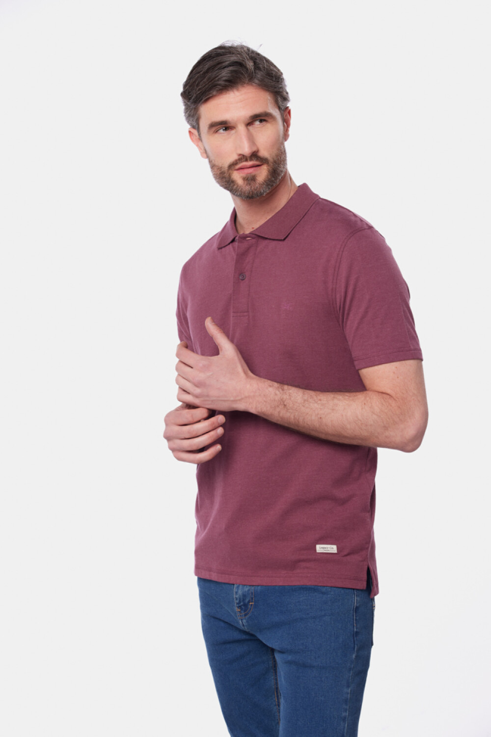 REMERA POLO JERSEY LISA Bordo