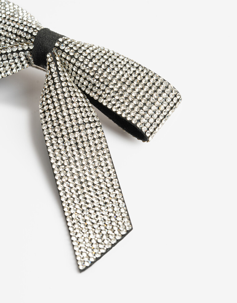 Hebillas Francesas Strass Hebilla Francesa Moño Strass - Plateado