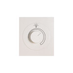 Módulo dimmer LED rotativo Bivolt 2 módulos blanco ELE01359