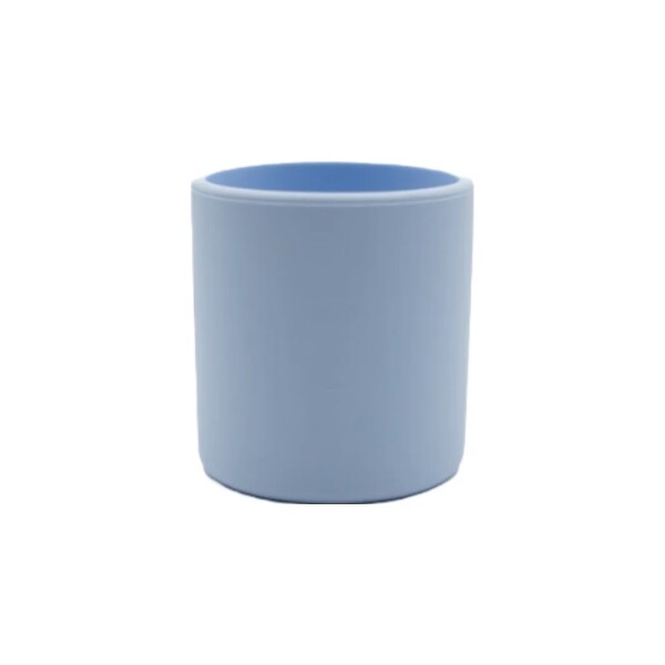 vaso silicona BLW celeste