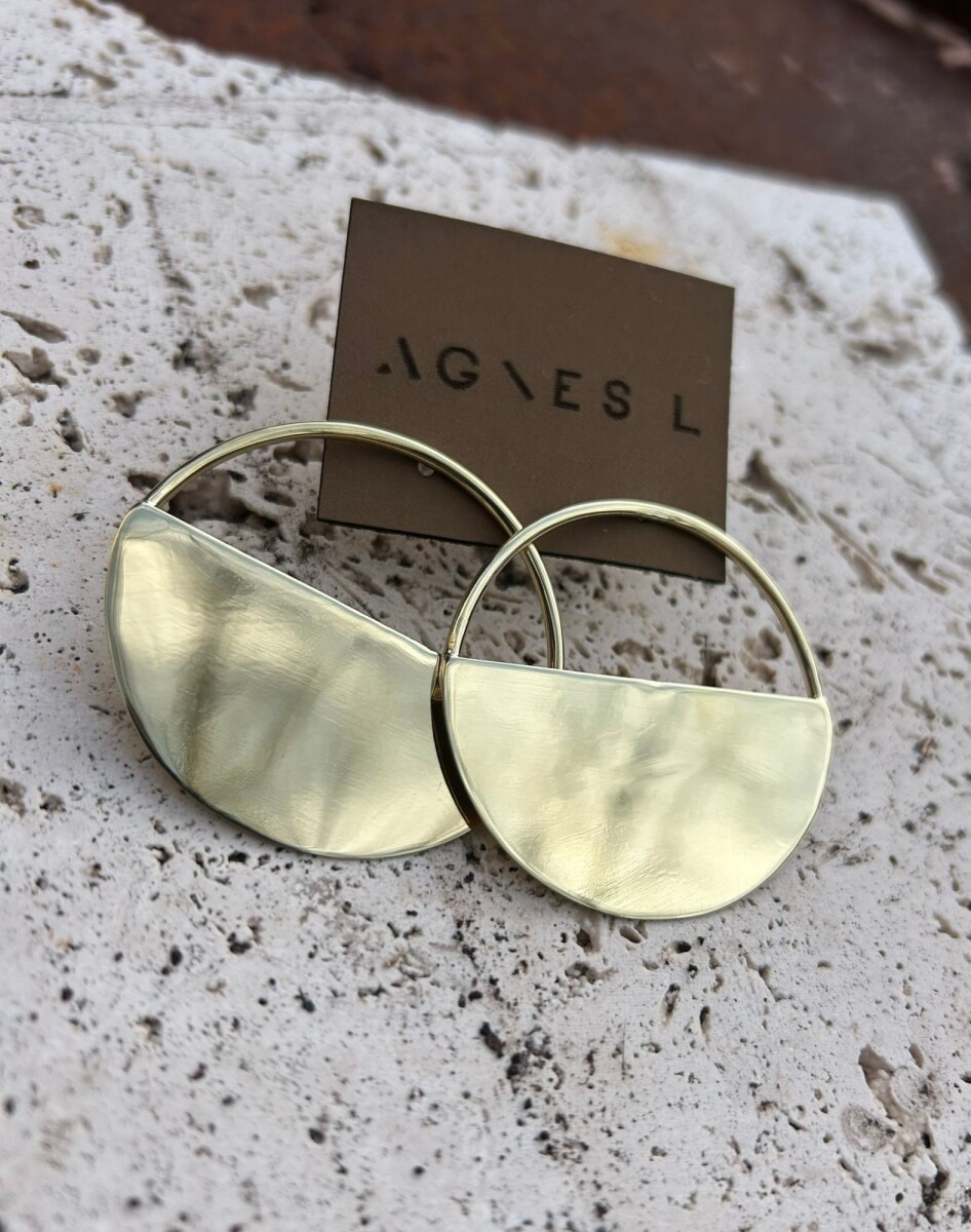Medio Círculo Earrings - Bronce 